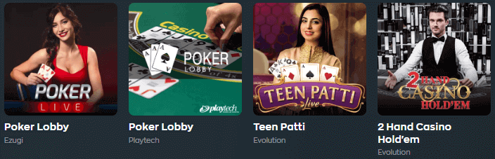 Vave Casino Poker Games